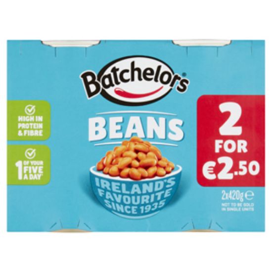 Picture of Batchelors Beans 420g  Twin Pack €2.50 x12